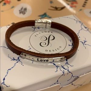 Plunder Jewelry - Plunder leather love cuff Plunder Jewelry - Plunder leather love cuff